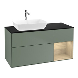 V&B Waschtischunterschrank Finion 120cm, Pl bla m, Reg Oa ven, Oli. m Lac