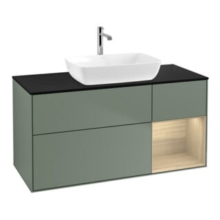 V&B Waschtischunterschrank Finion 120cm, Pl bla m, Reg Oa ven, Oli. m Lac