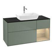 V&B Waschtischunterschrank Finion 120cm, Pl bla m, Reg Oa ven, Oli. m Lac