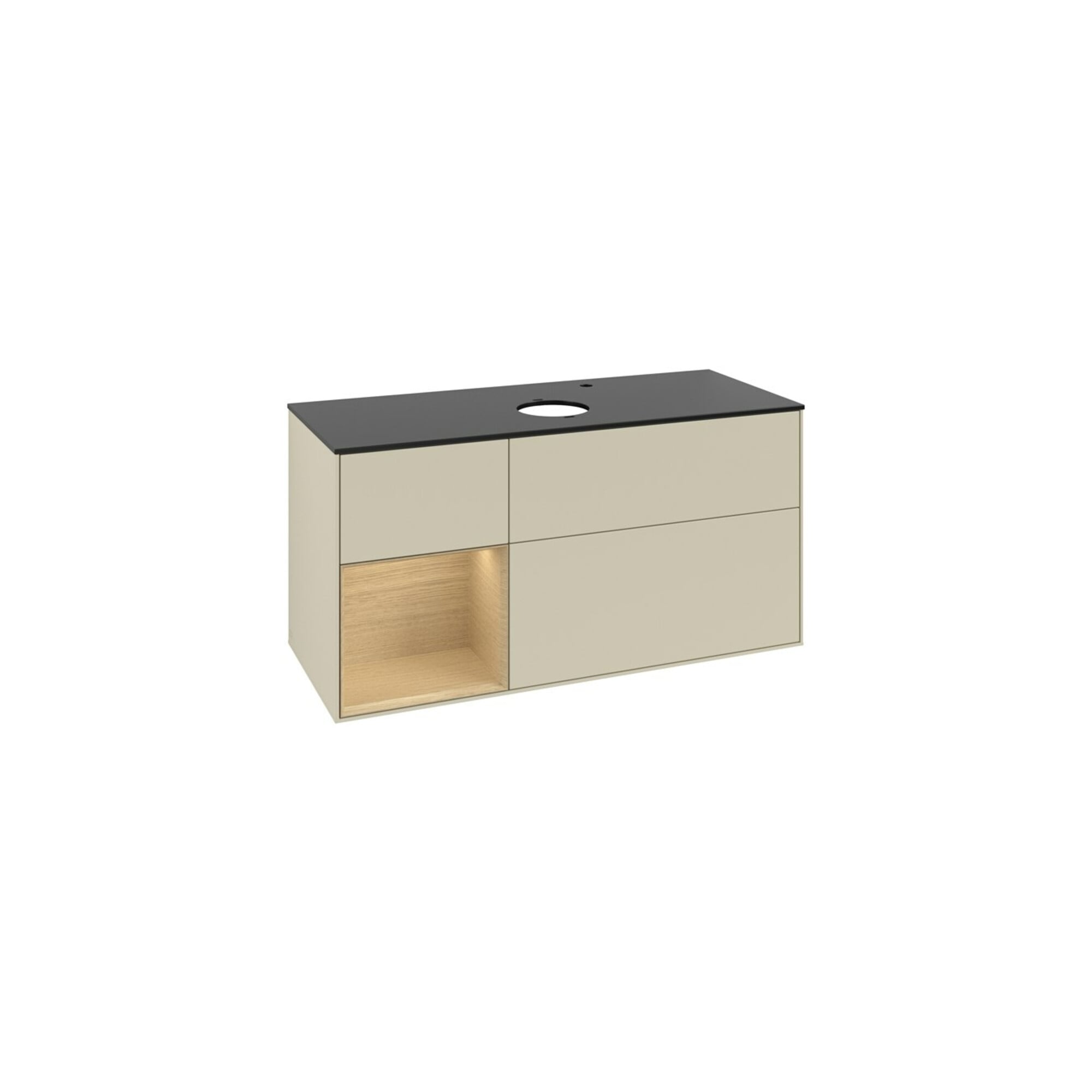 V&B Waschtischunterschrank Finion 120cm, Pl bla m, Reg Oa ven, si Gr m Lac ; Villeroy & Boch