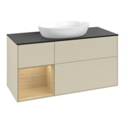 V&B Waschtischunterschrank Finion 120cm, Pl bla m, Reg Oa ven, si Gr m Lac