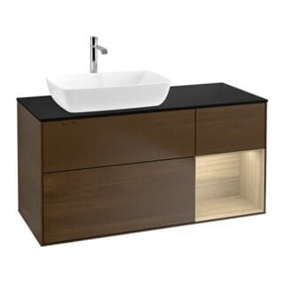 V&B Waschtischunterschrank Finion 120cm, Pl bla m, Reg Oa ven, wal ven