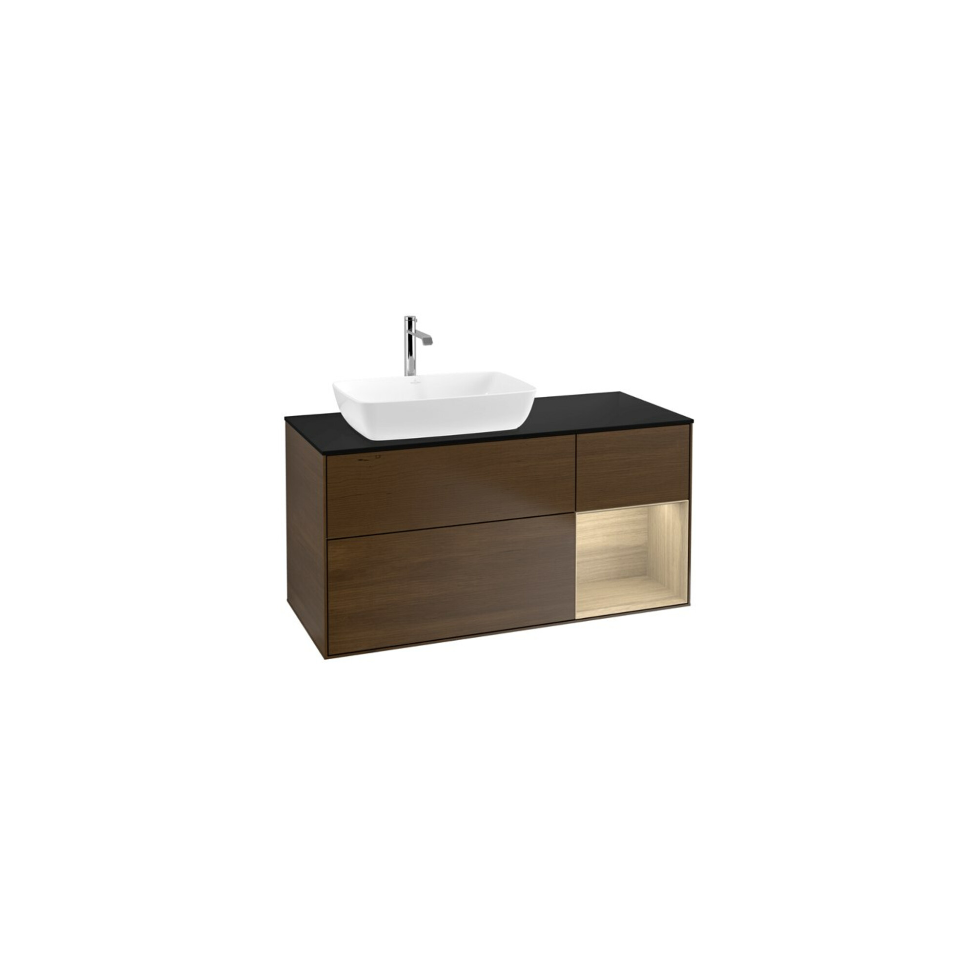 V&B Waschtischunterschrank Finion 120cm, Pl bla m, Reg Oa ven, wal ven ; Villeroy & Boch
