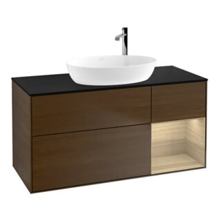 V&B Waschtischunterschrank Finion 120cm, Pl bla m, Reg Oa ven, wal ven