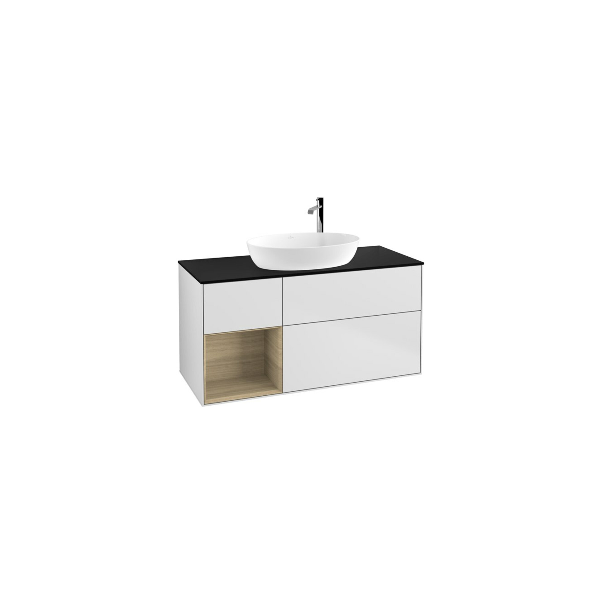 V&B Waschtischunterschrank Finion 120cm, Pl bla m, Reg Oa ven, wh. m Lac ; Villeroy & Boch