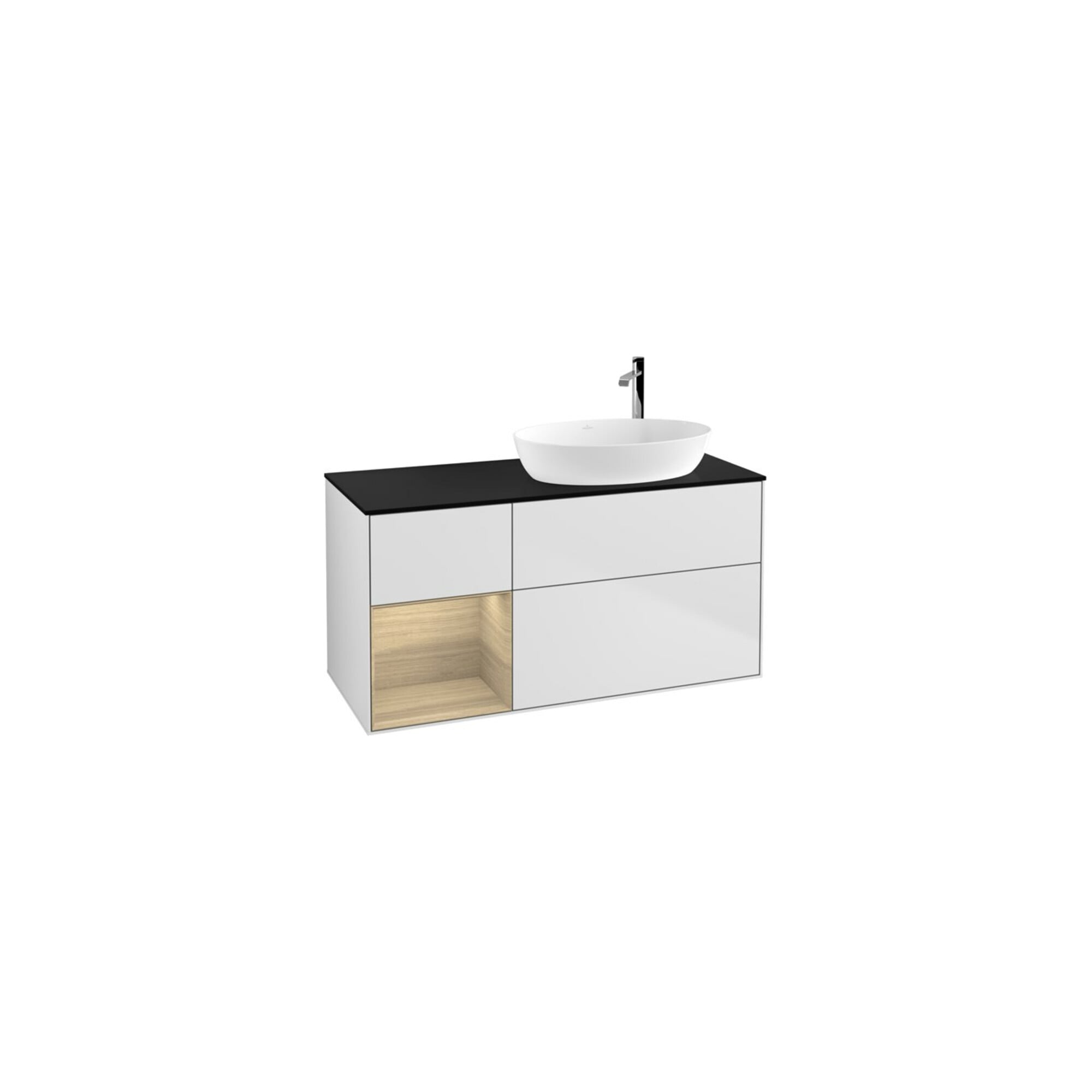 V&B Waschtischunterschrank Finion 120cm, Pl bla m, Reg Oa ven, wh. m Lac ; Villeroy & Boch