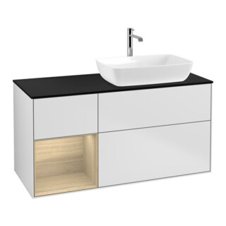 V&B Waschtischunterschrank Finion 120cm, Pl bla m, Reg Oa ven, wh. m Lac