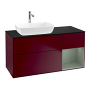 V&B Waschtischunterschrank Finion 120cm, Pl bla m, Reg Oli. m Lac, Peo m