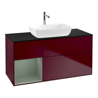 V&B Waschtischunterschrank Finion 120cm, Pl bla m, Reg Oli. m Lac, Peo m