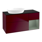 V&B Waschtischunterschrank Finion 120cm, Pl bla m, Reg Oli. m Lac, Peo m