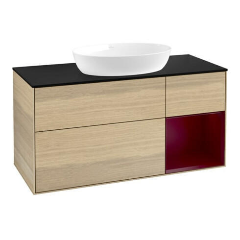 V&B Waschtischunterschrank Finion 120cm, Pl bla m, Reg Peo m Lac, Oa ven