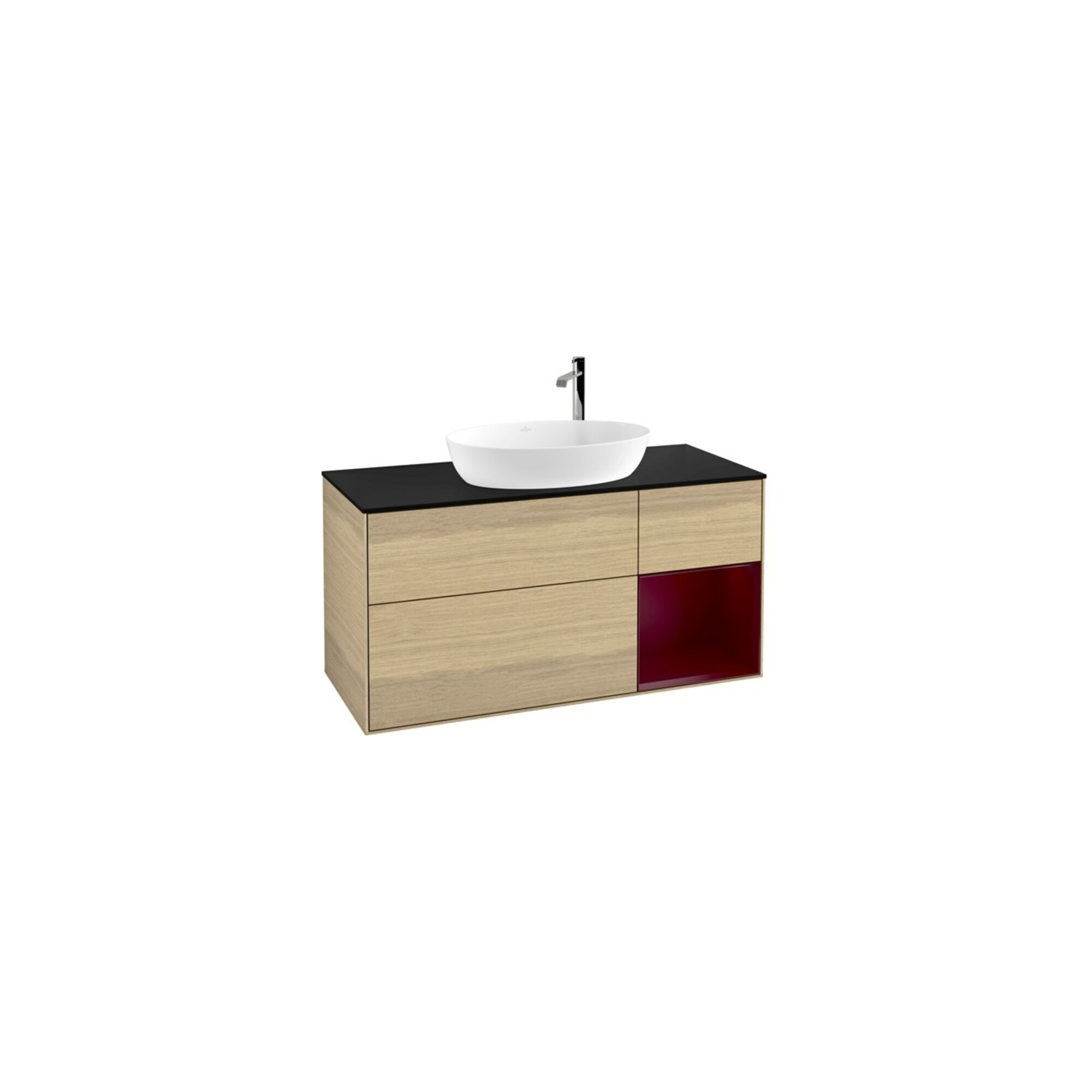V&B Waschtischunterschrank Finion 120cm, Pl bla m, Reg Peo m Lac, Oa ven ; Villeroy & Boch