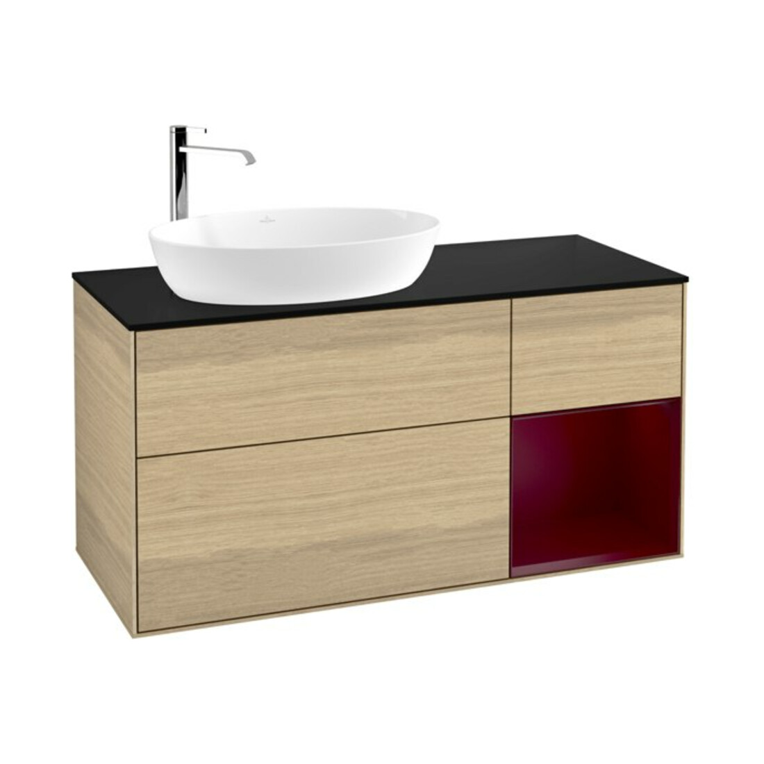V&B Waschtischunterschrank Finion 120cm, Pl bla m, Reg Peo m Lac, Oa ven