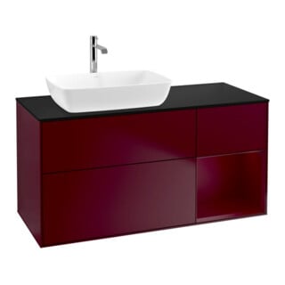 V&B Waschtischunterschrank Finion 120cm, Pl bla m, Reg Peo m Lac, Peo m