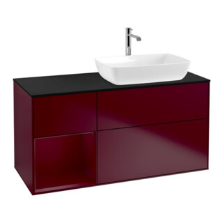 V&B Waschtischunterschrank Finion 120cm, Pl bla m, Reg Peo m Lac, Peo m