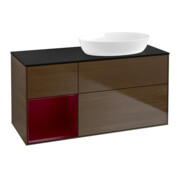 V&B Waschtischunterschrank Finion 120cm, Pl bla m, Reg Peo m Lac, wal ven