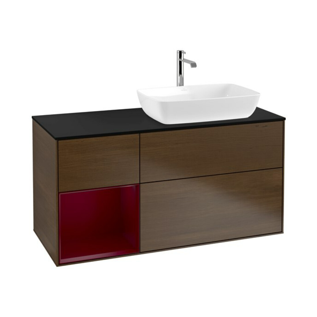 V&B Waschtischunterschrank Finion 120cm, Pl bla m, Reg Peo m Lac, wal ven