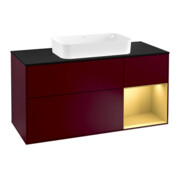 V&B Waschtischunterschrank Finion 120cm, Pl bla m, Reg re gol m, Peo m