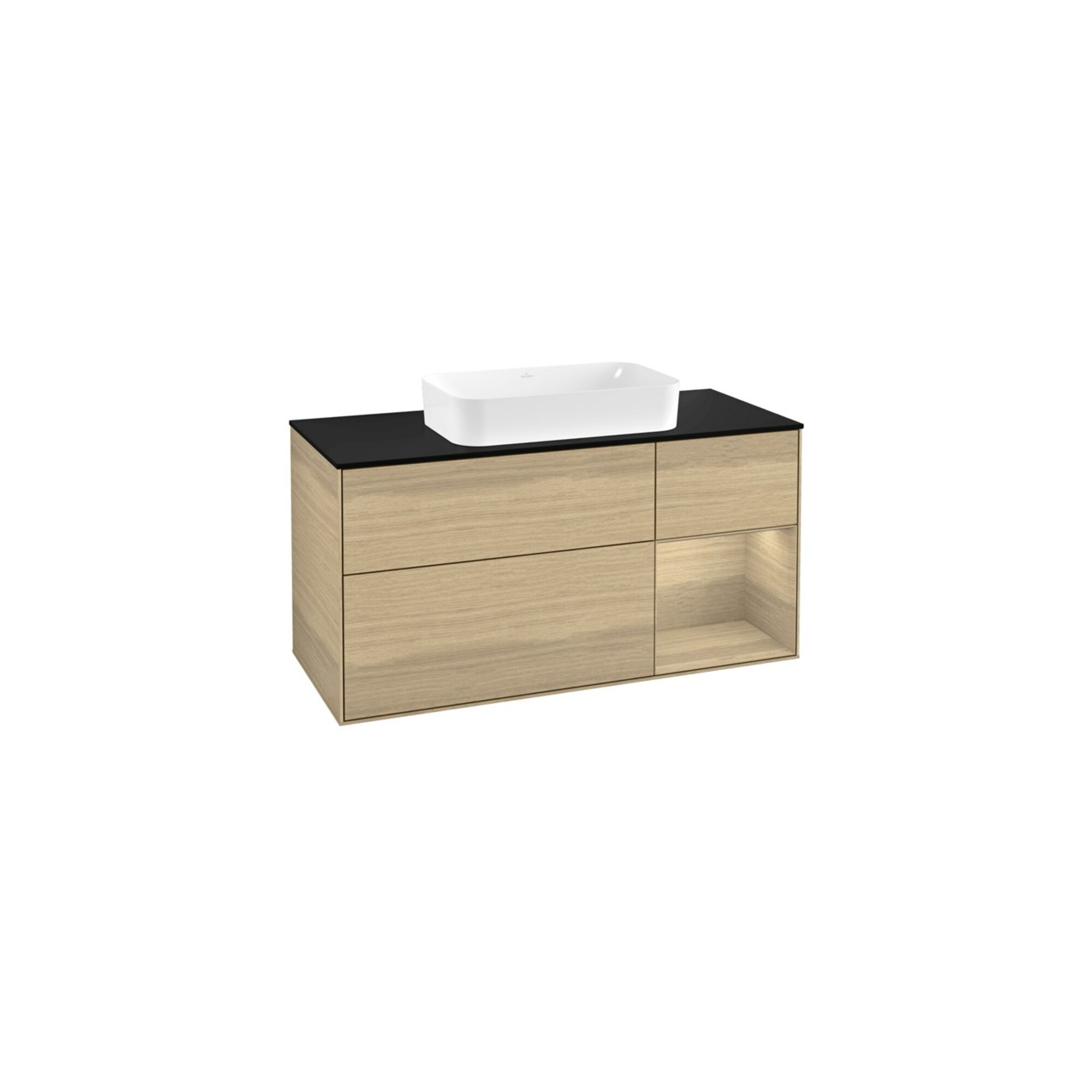 V&B Waschtischunterschrank Finion 120cm, Pl bla m, Reg re Oa ven, Oa ven ; Villeroy & Boch