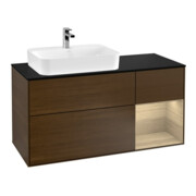 V&B Waschtischunterschrank Finion 120cm, Pl bla m, Reg re Oa ven, wal ven
