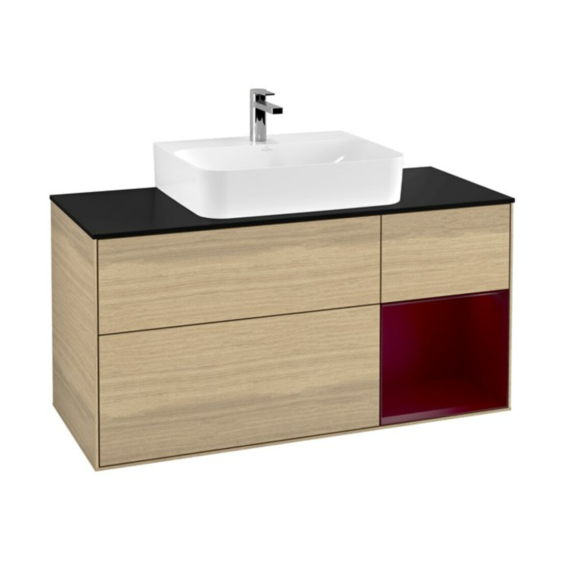 V&B Waschtischunterschrank Finion 120cm, Pl bla m, Reg re Peo, Oa ven
