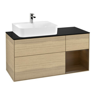 V&B Waschtischunterschrank Finion 120cm, Pl bla m, Reg re wal ven, Oa ven