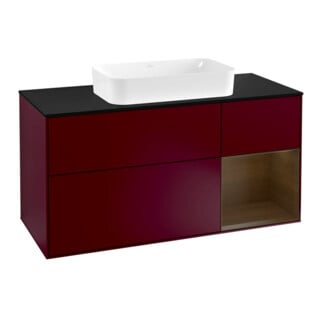 V&B Waschtischunterschrank Finion 120cm, Pl bla m, Reg re wal ven, Peo m