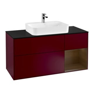 V&B Waschtischunterschrank Finion 120cm, Pl bla m, Reg re wal ven, Peo m