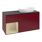 V&B Waschtischunterschrank Finion 120cm, Pl bla m, Reg si Gr m Lac, Peo m