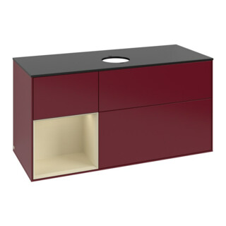 V&B Waschtischunterschrank Finion 120cm, Pl bla m, Reg si Gr m Lac, Peo m