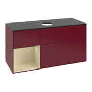 V&B Waschtischunterschrank Finion 120cm, Pl bla m, Reg si Gr m Lac, Peo m