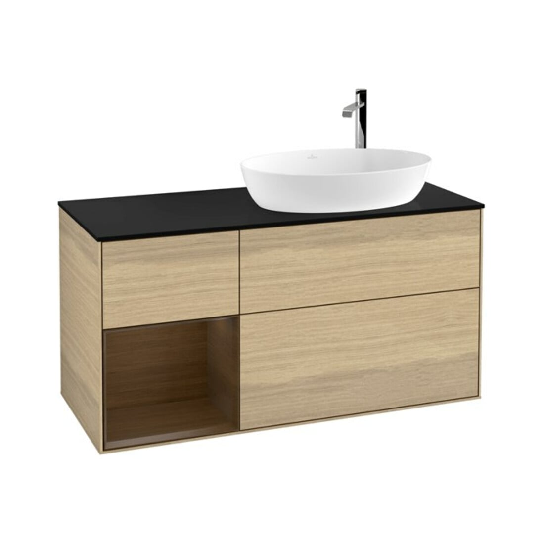 V&B Waschtischunterschrank Finion 120cm, Pl bla m, Reg wal ven, Oa ven