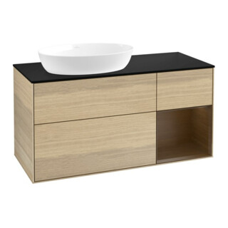 V&B Waschtischunterschrank Finion 120cm, Pl bla m, Reg wal ven, Oa ven