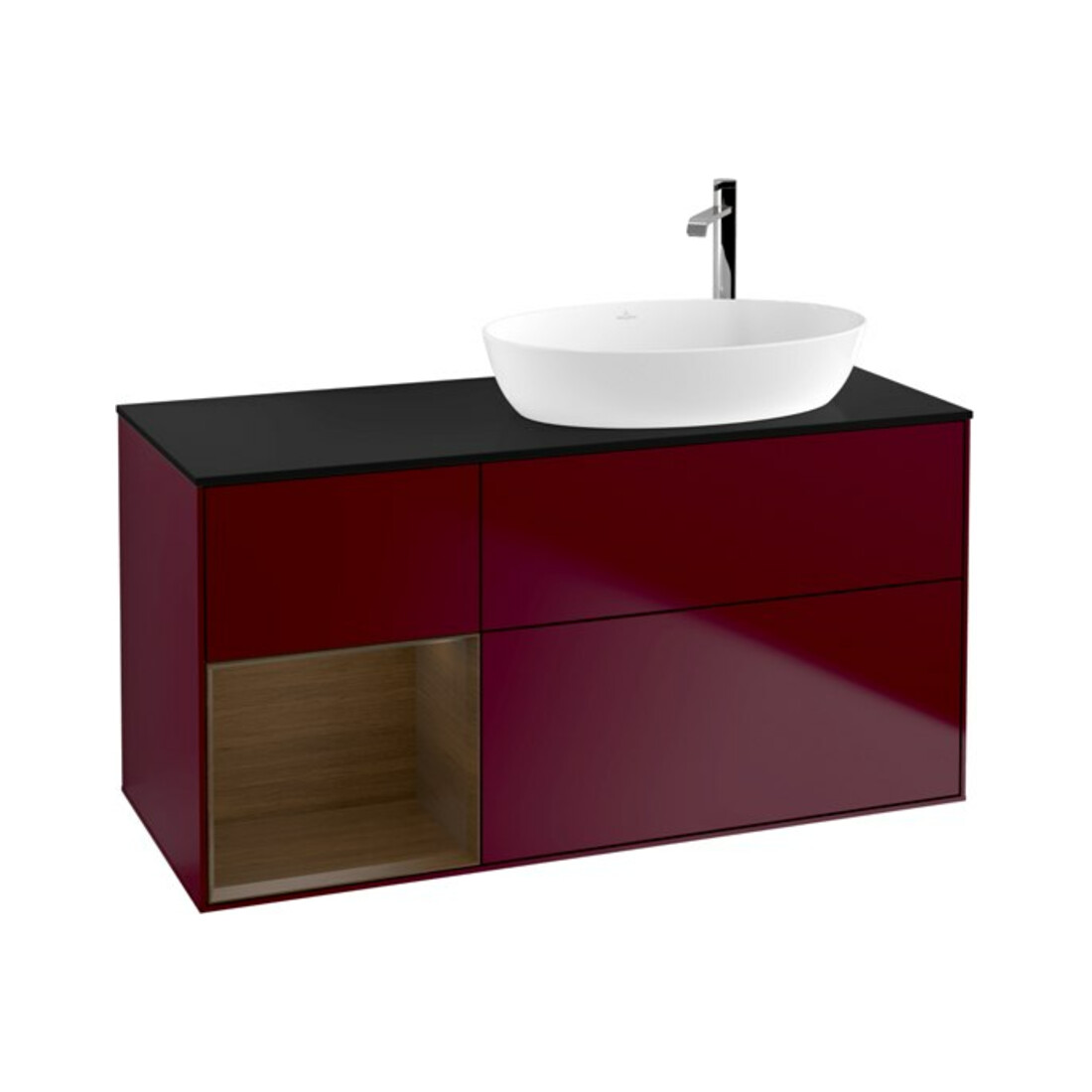 V&B Waschtischunterschrank Finion 120cm, Pl bla m, Reg wal ven, Peo m
