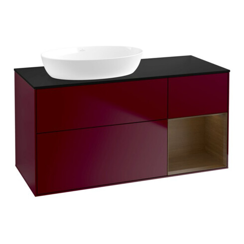 V&B Waschtischunterschrank Finion 120cm, Pl bla m, Reg wal ven, Peo m