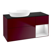 V&B Waschtischunterschrank Finion 120cm, Pl bla m, Reg wh. m Lac, Peo m