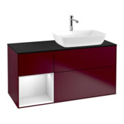 V&B Waschtischunterschrank Finion 120cm, Pl bla m, Reg wh. m Lac, Peo m