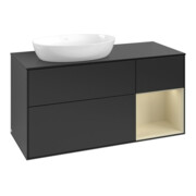 V&B Waschtischunterschrank Finion 120cm, Pl bla m, si Gr m Lac, bla m Lac