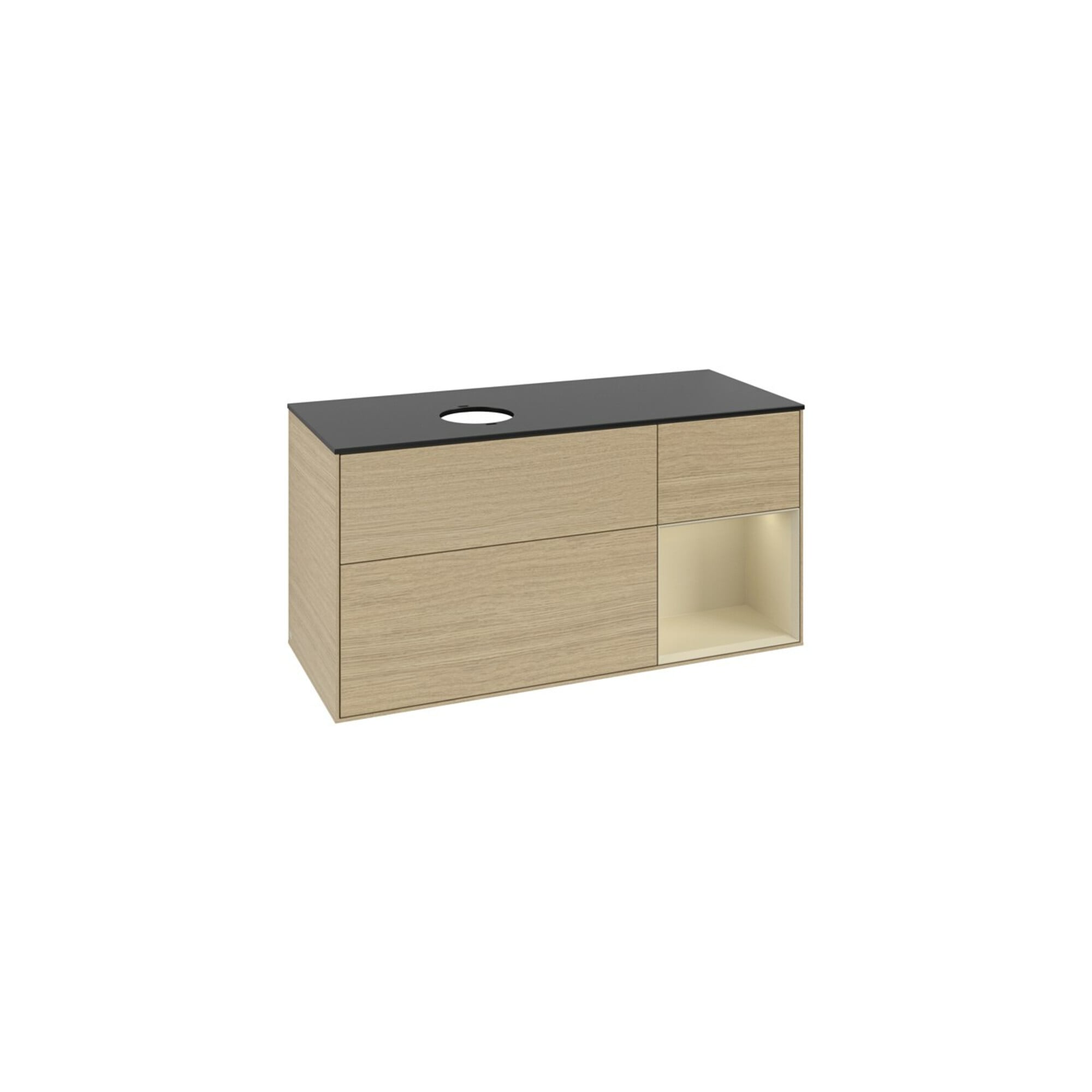 V&B Waschtischunterschrank Finion 120cm, Pl bla m, si Gr m Lac, Oa ven ; Villeroy & Boch