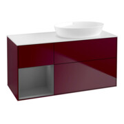 V&B Waschtischunterschrank Finion 120cm, Pl w m, Reg Anthrac. m Lac, Peo m