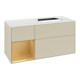 V&B Waschtischunterschrank Finion 120cm, Pl w m, Reg li gol m, si Gr m Lac-3