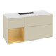 V&B Waschtischunterschrank Finion 120cm, Pl w m, Reg li gol m, si Gr m Lac-1