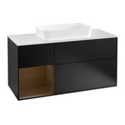 V&B Waschtischunterschrank Finion 120cm, Pl w m, Reg li wal ven, bla m Lac