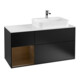 V&B Waschtischunterschrank Finion 120cm, Pl w m, Reg li wal ven, bla m Lac-1