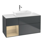 V&B Waschtischunterschrank Finion 120cm, Pl w m, Reg Oa ven, md bl. m Lac