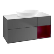 V&B Waschtischunterschrank Finion 120cm, Pl w m, Reg Peo m Lac, Anthrac. m