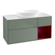 V&B Waschtischunterschrank Finion 120cm, Pl w m, Reg Peo m Lac, Oli. m Lac