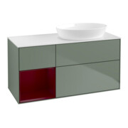 V&B Waschtischunterschrank Finion 120cm, Pl w m, Reg Peo m Lac, Oli. m Lac
