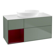 V&B Waschtischunterschrank Finion 120cm, Pl w m, Reg Peo m Lac, Oli. m Lac