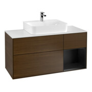 V&B Waschtischunterschrank Finion 120cm, Pl w m, Reg re bla m Lac, wal ven